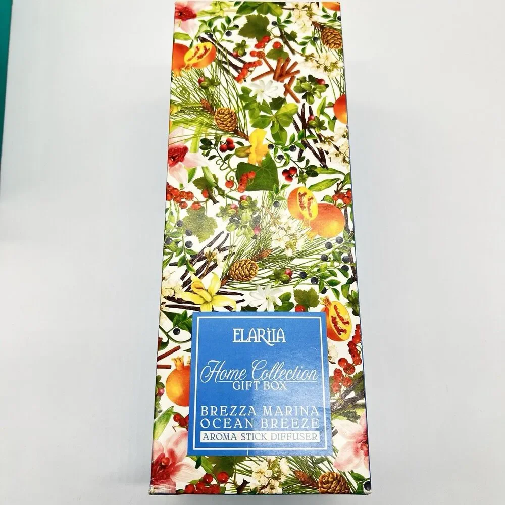 Elarila Aroma Stick Diffuser 2-6.7 fl oz Scents-Brezza Marina/Ocean Breeze-Glass